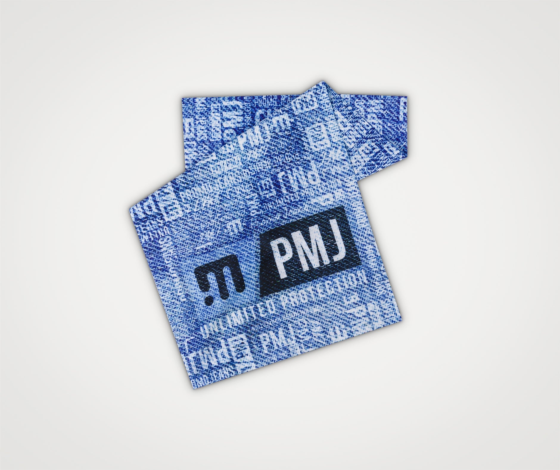 NECK TUBE JEANS PRINT