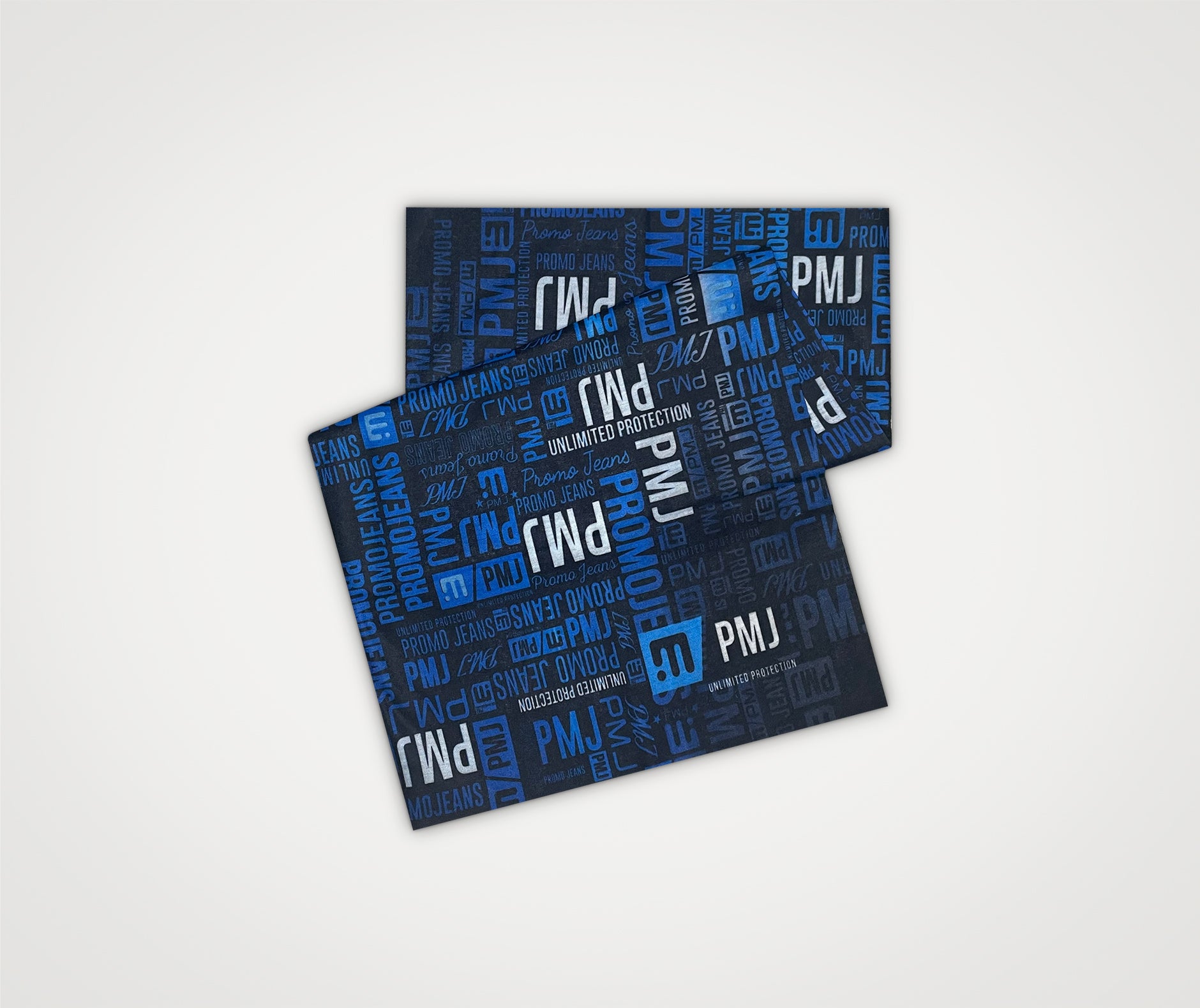 NECK TUBE PRINT SCHWARZ & BLAU